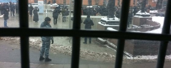 Задержания у памятника Грибоедову 14 января 2017 года