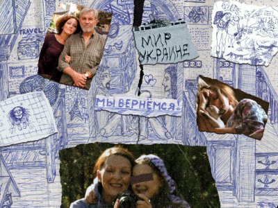      Надписи «в виде слияния двух человек В. В. Путина и А. Гитлера». Как за антивоенные граффити посадили семью художников
    